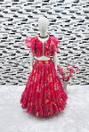 OC 166 Georgette Girls Wear Lehenga Choli Kids Wholesale Price In Surat
